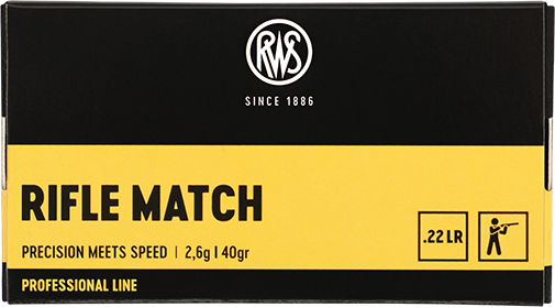 Náboj RWS 22LR Rifle Match 2,6g