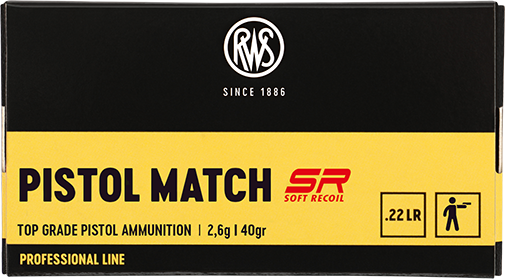 Náboj RWS 22LR Pistol Match SR 2,6g