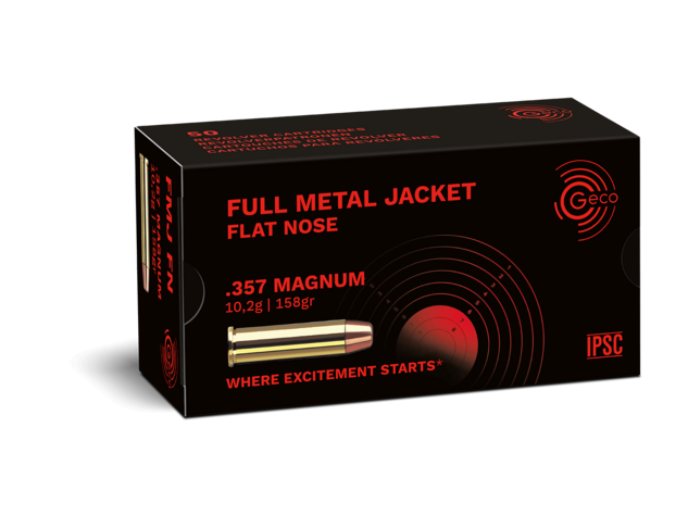 Náboj Geco 357 Magnum FMJ FN 10,2g
