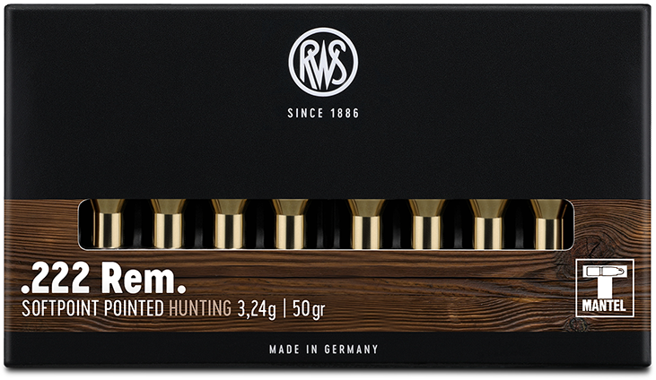 Náboj RWS 222 Rem. TMS/3,24g