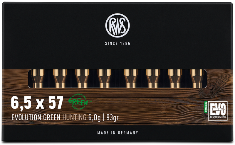 Náboj RWS 6,5x57 EVO Green/6,0g