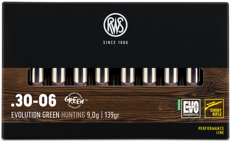Náboj RWS 30-06 Sprg. EVO Green/9,0g