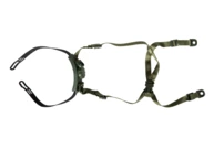 Nastaviteľné popruhy do prilby - oliva