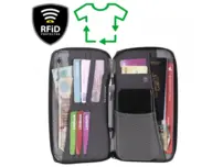 Peňaženka RFiD Travel Wallet Recycled, sivá