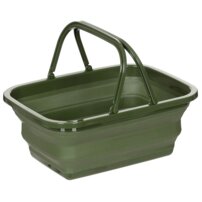 Skladací košík, olivový, 9l, 3 diely