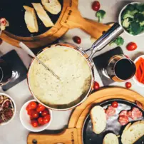 Sada na fondue medená - 1,7 l