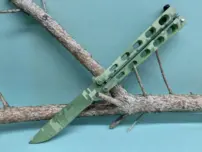 Nôž motýlik, camo