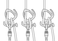 Zlaňovacia osma Petzl PIRANA, strieborná