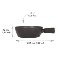 Fondue hrniec Nero - 1,3 l