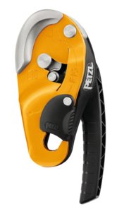 Kompaktná samoblokovacia zlaňovacia brzda Petzl Rig