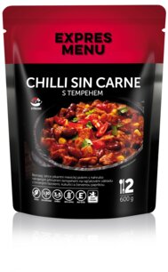Chilli sin carne s tempehom 2 porcie (600 g)