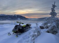 Jazda na snežnom skútri