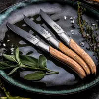 Steakové nože Luxury Line - Sada 6 kusov - Dubové drevo Stonewash