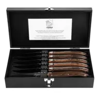 Steakové nože Luxury Line - Sada 6 kusov - Wengé Black
