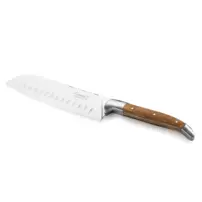 Santoku nôž Luxury Line s doskou na krájanie - olivové drevo