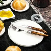 Príbory Luxury Line - sada 16 kusov - olivové drevo