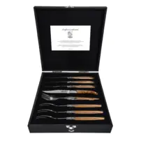 Príbory Luxury Line - mini sada 8 kusov - olivové drevo