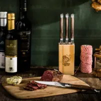 Steakové nože Premium Line - sada 6 kusov - tmavé drevo