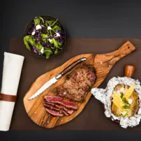 Steakové nože Premium Line - sada 6 kusov - tmavé drevo