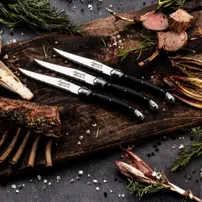 Steakové nože Premium Line - Sada 6 kusov - Čierne