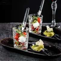 Lyžičky Premium Line - Mini - Sada 6 kusov - Čierne