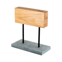 Magnetický stojan na nože Style de Vie - dubové drevo na podstavci z prírodného kameňa