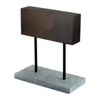 Magnetický stojan na nože Style de Vie - orechové drevo na podstavci z prírodného kameňa