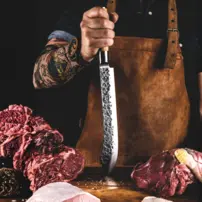 Mäsiarsky nôž kovaný Forged Olive
