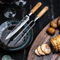 Kovaná vidlička na porciovanie mäsa  Forged Olive