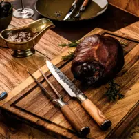 Kovaná vidlička na porciovanie mäsa  Forged Olive