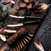 Steakové nože kované - sada 4 kusov Brute