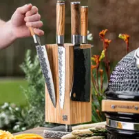 Magnetický blok na nože Forged -  Olivové drevo