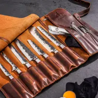 Kožený valček - obal na nože Forged