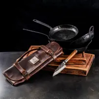 Kožený valček - obal na nože Forged