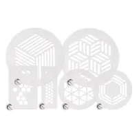 Pokovovacie šablóny Plate-it - šesťuholník - sada 6 kusov