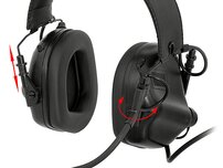 Elektronická slúchadlá Earmor M32 s mikrofónom a montážou na helmu ARC - coyote
