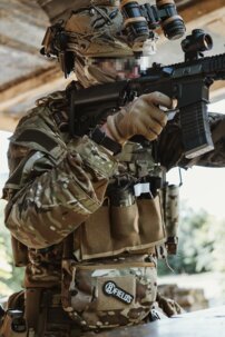 Elastická troj-sumka na M4, coyote