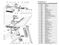 Pištoľ ECHELON 4.5 F Threaded, 3-Dot Tritium, 9x19