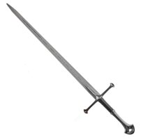 Aragornov meč "ANDURIL - SWORD OF KING" plameň západu - replika s plaketou