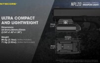 Svietidlo NITECORE NPL20 baterka-svetlo na zbran