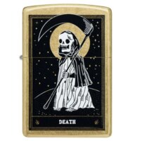 Zippo Benzínový zapaľovač Death Card Design