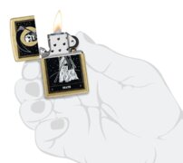 Zippo Benzínový zapaľovač Death Card Design