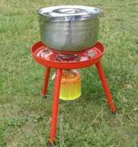 YATE Viacúčelový varič & gril, 3nohy, platnička 40 cm, GR-823