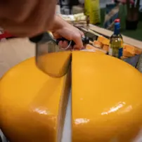 Holandský nôž na syr s profesionálnou čiernou rukoväťou, veľkosť L, 380 mm