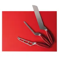 Profesionálny nôž na polotvrdý syr, 210 mm, červený