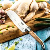 Santoku nôž Luxury Line - olivové drevo