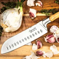 Santoku nôž Luxury Line - olivové drevo