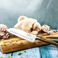 Santoku nôž Luxury Line - olivové drevo