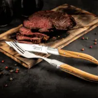 Steakové nože Luxury Line - Sada 6 kusov - Olivové drevo