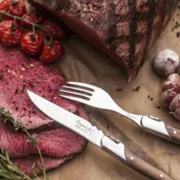 Steakové nože Luxury Line - Sada 6 kusov - Olivové drevo